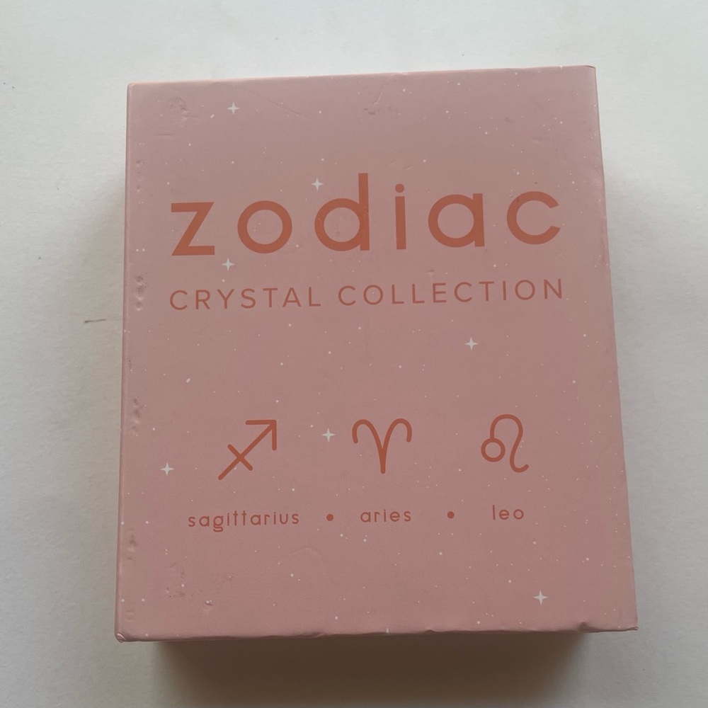 Fire signs Zodiac Crystal collection 6 stones with carrying bag by shoppe Geo 🔥